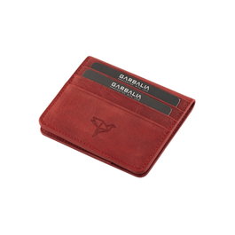 Zoozie Bags Cartera para Hombre Red en Piel Auténtica de Lujo Elegante