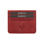 Zoozie Bags Cartera para Hombre Red en Piel Auténtica de Lujo Elegante