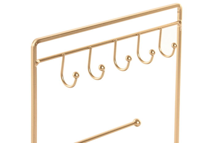 DKD Home Decor Joyero Metal Dorado 7.5 x 32.5 x 21 cm (2 Unidades)