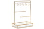 DKD Home Decor Joyero Metal Dorado 7.5 x 32.5 x 21 cm (2 Unidades)