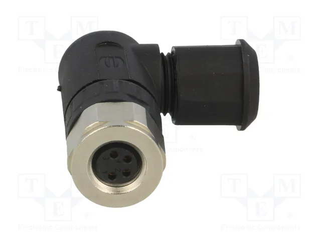 HARTING Conector M8 hembra de 4 pines angular 90°