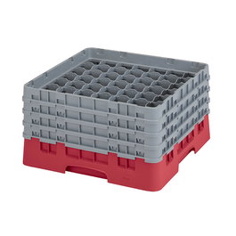 CAMBRO - 49S800-416 - Cesta de lavado 49 comp. 4 alturas - 6 cm Ø máx. - alt. máx. 21,7 cm - 50 x 50 x 26,7 cm - Arándano
