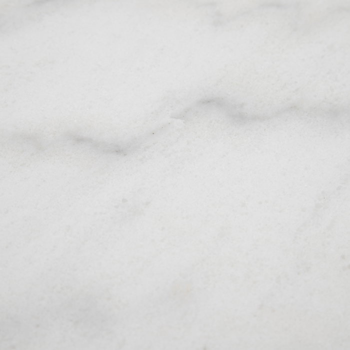 Mesa Auxiliar Blanco-Negro Metal-Mármol 60 X 60 X 71 cm