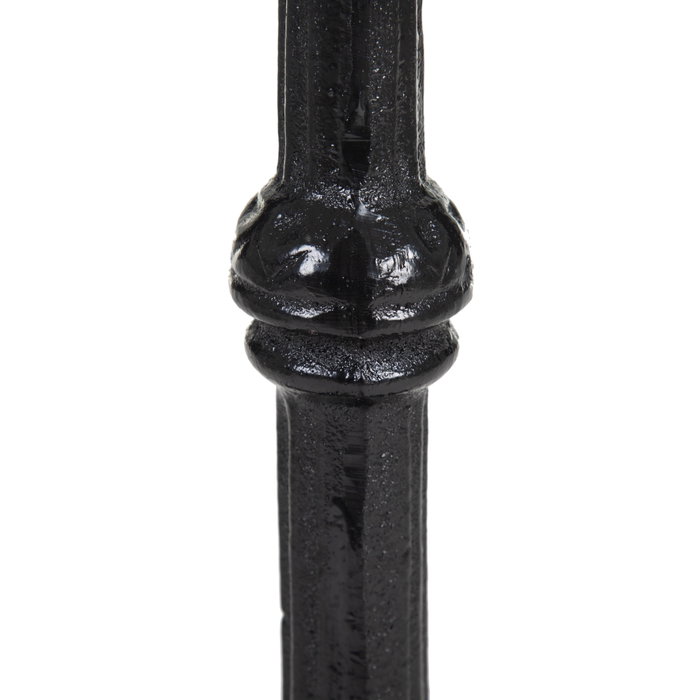 Mesa Auxiliar Blanco-Negro Metal-Mármol 60 X 60 X 71 cm