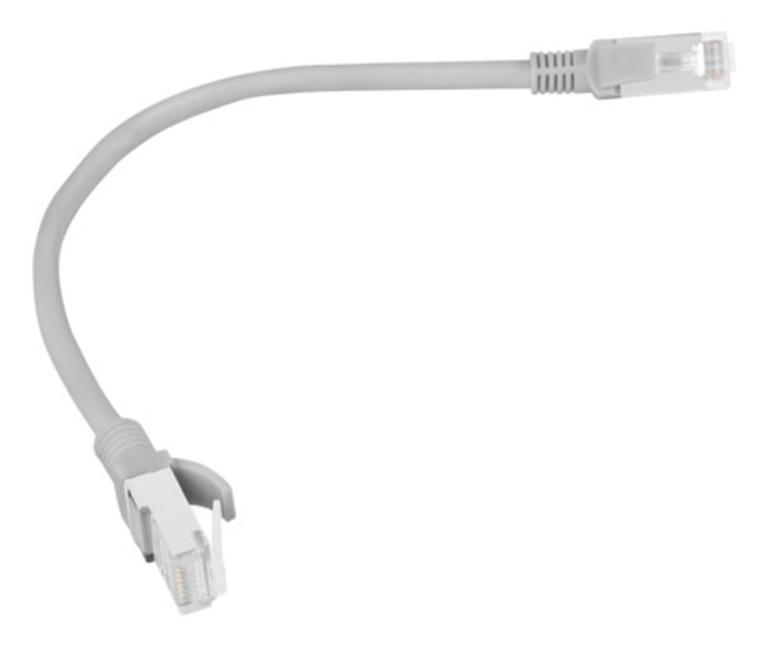 Lanberg Latiguillo de Red Cat6 U/UTP 0,25 m Gris PCU6-10CC-0025-S