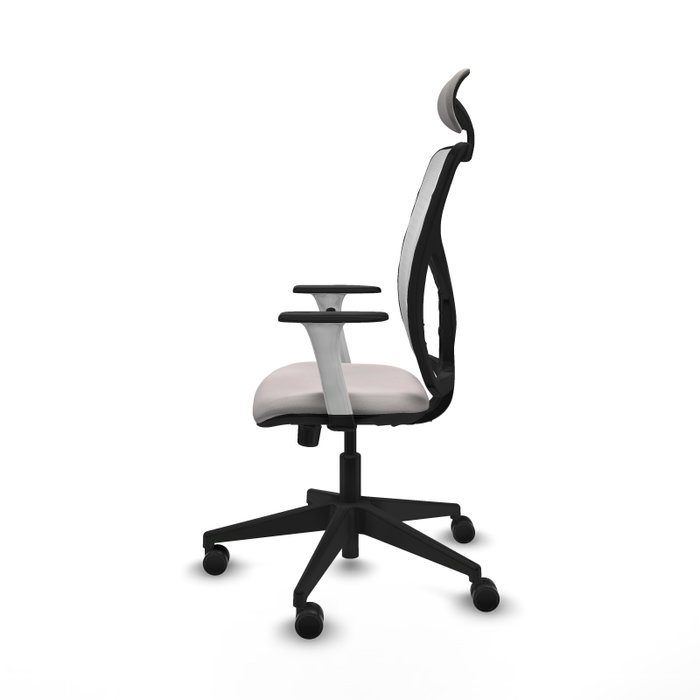 PIQUERAS Y CRESPO Silla de oficina Motilla con mecanismo Sincro y cabecero fijo, Blanco PIQUERAS Y CRESPO Silla de oficina Motilla con mecanismo Sincro y cabecero fijo, Blanco