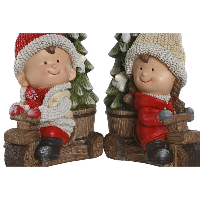 DKD Home Decor Figura LED Magnesia Surtido de 2 Piezas DKD Home Decor Figura LED Magnesia Surtido de 2 Piezas