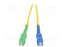 QOLTEC Cable de conexión de fibra óptica SC/APC a SC/UPC 1m