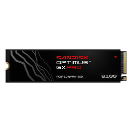 SanDisk Optimus GX PRO 8100 SSD NVMe M.2 de 2 TB, PCIe 5.0, Lectura 14900 MB/s, Escritura 14000 MB/s, 2280, TLC 3D NAND, TCG Opal 2.0