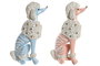 DKD Home Decor Figura de Resina Perro Caniche Surtido de 2 Unidades