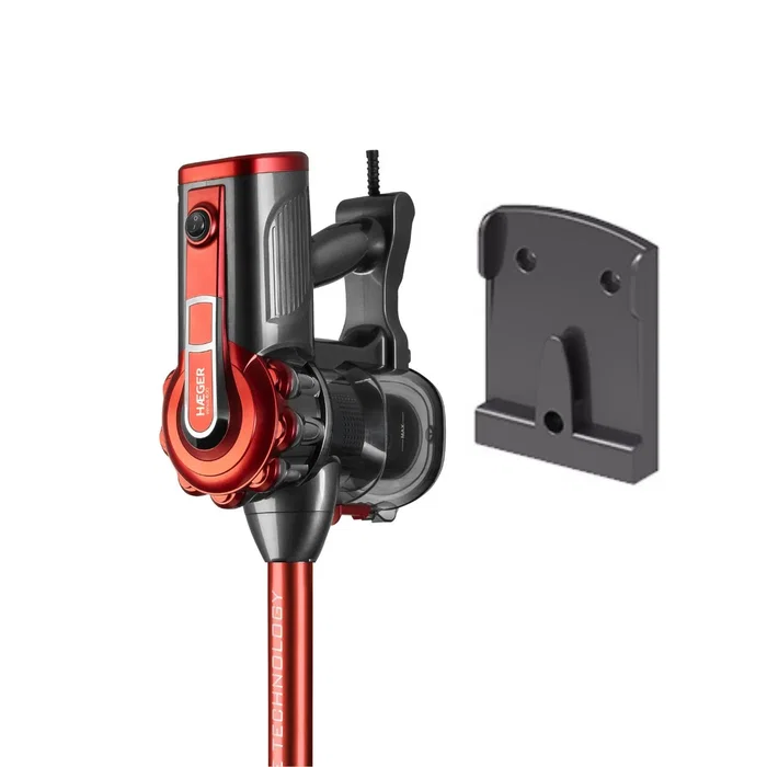 Haeger VC-600.048A Aspiradora Escoba 2 en 1 Negro, Rojo