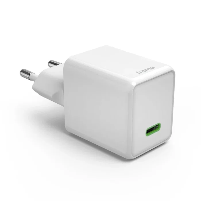 HAMA 00201983 Cargador Rápido GaN 45W USB-C, Compatible Power Delivery y Quick Charge 3.0, Para Smartphone, Tablet y Portátil, Ultracompacto, Blanco, Enchufe Europeo HAMA 00201983 Cargador Rápido GaN 45W USB-C, Compatible Power Delivery y Quick Charge 3.0, Para Smartphone, Tablet y Portátil, Ultracompacto, Blanco, Enchufe Europeo