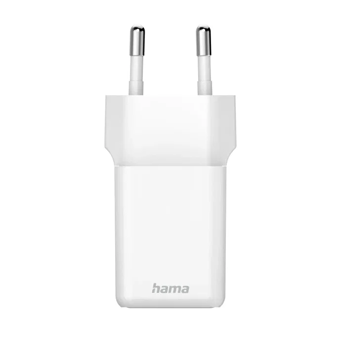 HAMA 00201983 Cargador Rápido GaN 45W USB-C, Compatible Power Delivery y Quick Charge 3.0, Para Smartphone, Tablet y Portátil, Ultracompacto, Blanco, Enchufe Europeo HAMA 00201983 Cargador Rápido GaN 45W USB-C, Compatible Power Delivery y Quick Charge 3.0, Para Smartphone, Tablet y Portátil, Ultracompacto, Blanco, Enchufe Europeo
