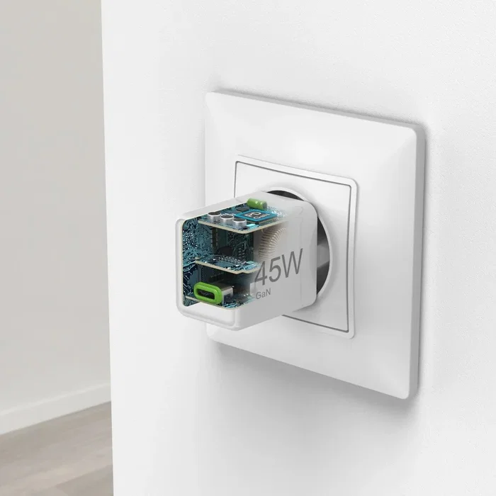 HAMA 00201983 Cargador Rápido GaN 45W USB-C, Compatible Power Delivery y Quick Charge 3.0, Para Smartphone, Tablet y Portátil, Ultracompacto, Blanco, Enchufe Europeo HAMA 00201983 Cargador Rápido GaN 45W USB-C, Compatible Power Delivery y Quick Charge 3.0, Para Smartphone, Tablet y Portátil, Ultracompacto, Blanco, Enchufe Europeo