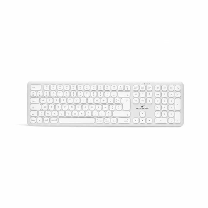 Bluestork Teclado inalámbrico Bluetooth M30 Blanco para Mac