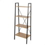 Max Home Estantería escalera de 4 estantes 60x32x148 cm