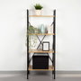 Max Home Estantería escalera de 4 estantes 60x32x148 cm