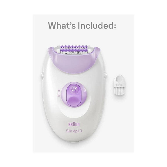 Braun Silk-épil 3 3-000 Depiladora Blanco/Lila