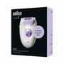 Braun Silk-épil 3 3-000 Depiladora con Cable, Púrpura y Blanco
