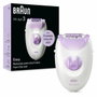 Braun Silk-épil 3 3-000 Depiladora con Cable, Púrpura y Blanco