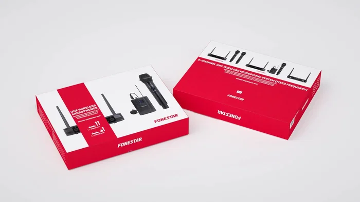 Fonestar SONAIR-2MP Sistema de Micrófono Inalámbrico UHF Doble Fonestar SONAIR-2MP Sistema de Micrófono Inalámbrico UHF Doble