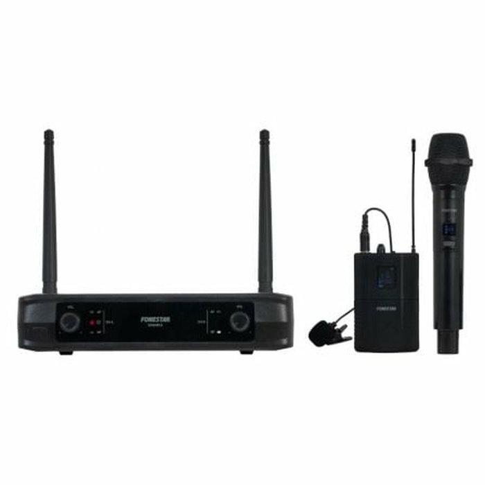 Fonestar SONAIR-2MP Micrófono Inalámbrico Doble de Mano y Petaca UHF Fonestar SONAIR-2MP Micrófono Inalámbrico Doble de Mano y Petaca UHF