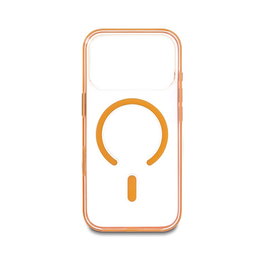 DeLOCK Funda protectora para iPhone 17 Pro compatible con MagSafe transparente-naranja