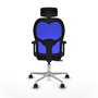 PIQUERAS Y CRESPO Silla de oficina Jorquera Sincro/Traslack Negro y Azul