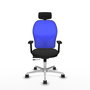 PIQUERAS Y CRESPO Silla de oficina Jorquera Sincro/Traslack Negro y Azul
