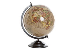 DKD Home Decor Globo Terráqueo Colonial Beige (2 Unidades)