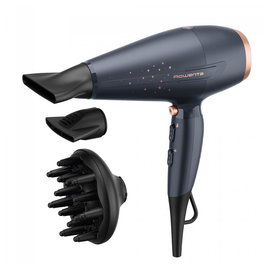 Rowenta Secador de Pelo CV7231FO Pro Power+ Stellar Collection 2200W con Motor CA, Difusor y Aire Frío, Color Inside Metal Albaricoque, Bivoltaje
