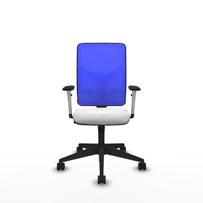 PIQUERAS Y CRESPO Silla de oficina Motilla con mecanismo Sincro, Blanco y Azul PIQUERAS Y CRESPO Silla de oficina Motilla con mecanismo Sincro, Blanco y Azul