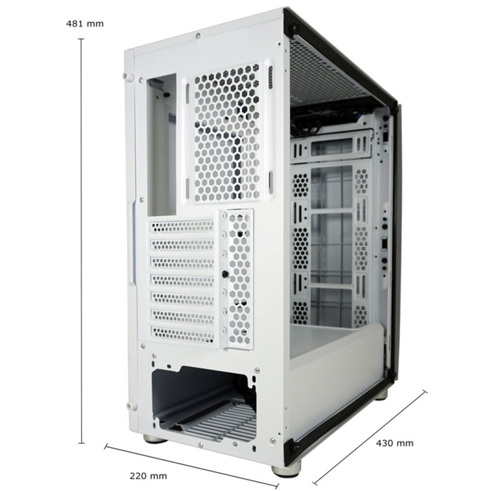 LC-Power LC-713W-ON Bright Sail X Blanco