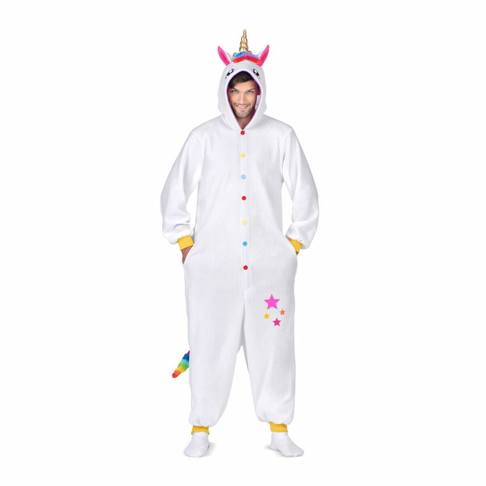 My Other Me Disfraz Unicornio Blanco Adulto XXL (Kigurumi con capucha y cola) inevitable