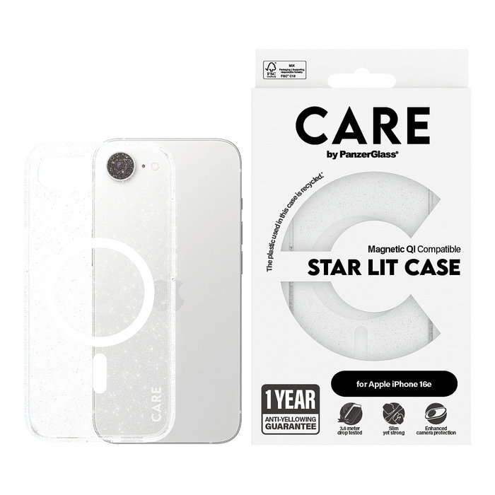 PanzerGlass CARE Case Flagship Combat con MagSafe, transparente, resistente a golpes y rayones, para iPhone 16e y 17e PanzerGlass CARE Case Flagship Combat con MagSafe, transparente, resistente a golpes y rayones, para iPhone 16e y 17e