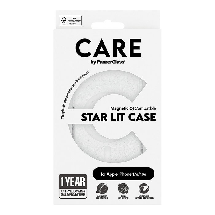 PanzerGlass CARE Case Flagship Combat con MagSafe, transparente, resistente a golpes y rayones, para iPhone 16e y 17e PanzerGlass CARE Case Flagship Combat con MagSafe, transparente, resistente a golpes y rayones, para iPhone 16e y 17e