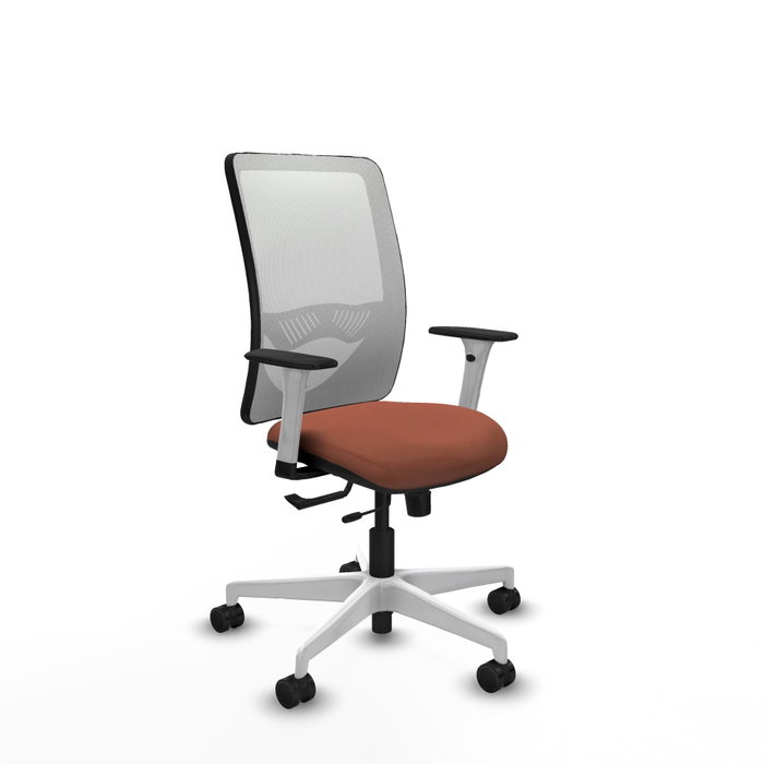 PIQUERAS Y CRESPO Silla de oficina Zulema Marrón y Blanco PIQUERAS Y CRESPO Silla de oficina Zulema Marrón y Blanco