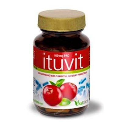 VITAL 2000 Ituvit 30 Cápsulas, Soporte Vías Urinarias con Arándano Rojo, D-Manosa, Gayuba y Probióticos