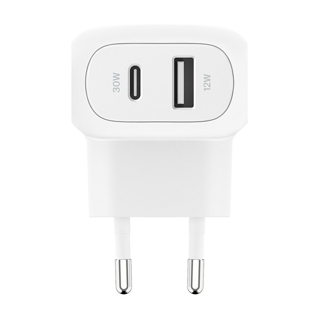 Belkin Boost Charge 42W Cargador de Pared Dual USB-C y USB-A Blanco Belkin Boost Charge 42W Cargador de Pared Dual USB-C y USB-A Blanco