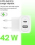 Belkin Boost Charge 42W Cargador de Pared Dual USB-C y USB-A Blanco