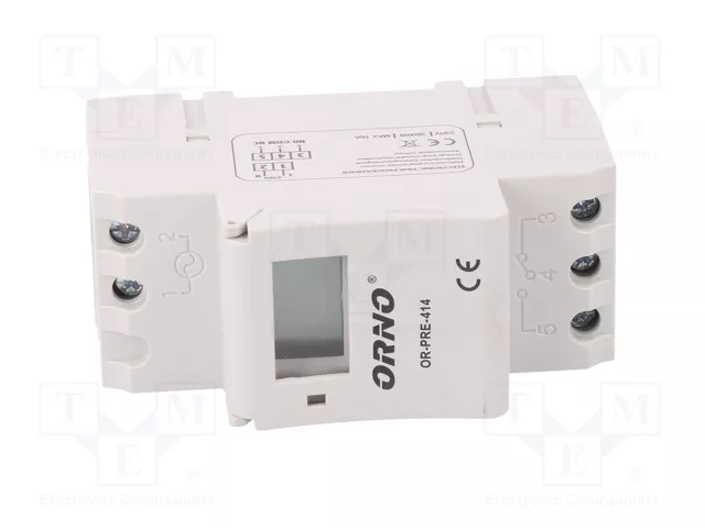 ORNO OR-PRE-414 Programador de tiempo digital con pantalla LCD