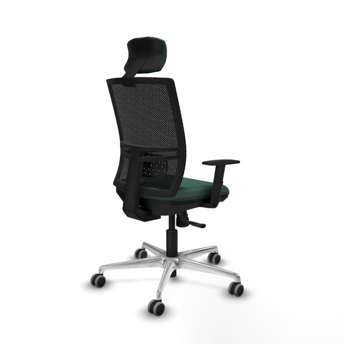 PIQUERAS Y CRESPO Silla de oficina Yunquera con mecanismo Sincro, Verde botella y Negro PIQUERAS Y CRESPO Silla de oficina Yunquera con mecanismo Sincro, Verde botella y Negro