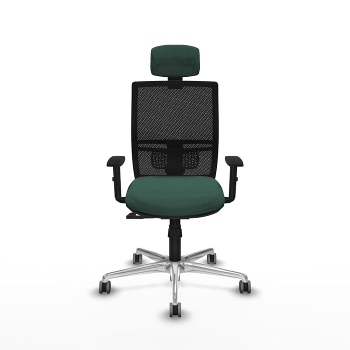 PIQUERAS Y CRESPO Silla de oficina Yunquera con mecanismo Sincro, Verde botella y Negro PIQUERAS Y CRESPO Silla de oficina Yunquera con mecanismo Sincro, Verde botella y Negro