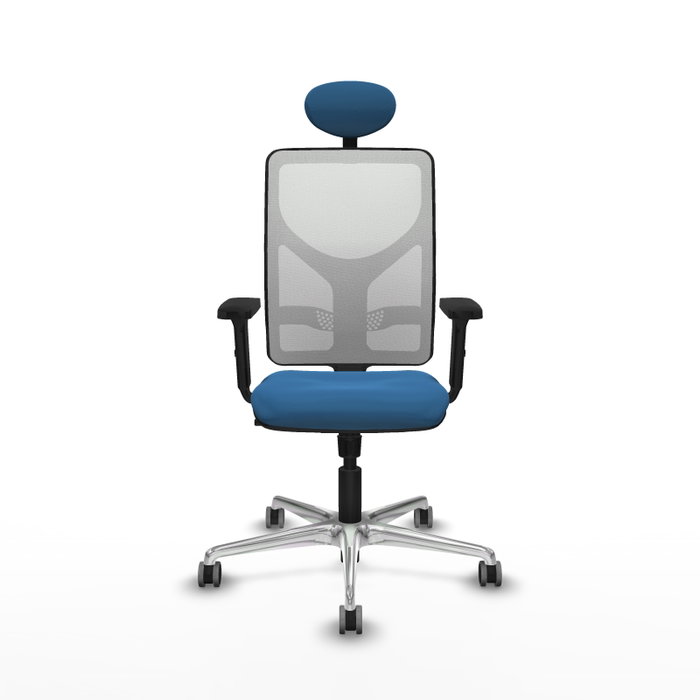 PIQUERAS Y CRESPO Silla de oficina Motilla con mecanismo Sincro, Azul claro y Blanco PIQUERAS Y CRESPO Silla de oficina Motilla con mecanismo Sincro, Azul claro y Blanco