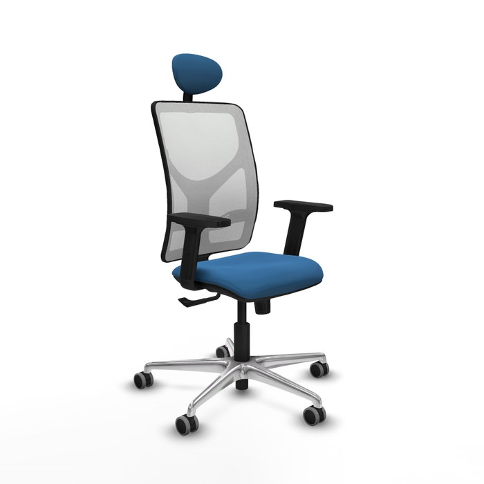 PIQUERAS Y CRESPO Silla de oficina Motilla con mecanismo Sincro, Azul claro y Blanco PIQUERAS Y CRESPO Silla de oficina Motilla con mecanismo Sincro, Azul claro y Blanco