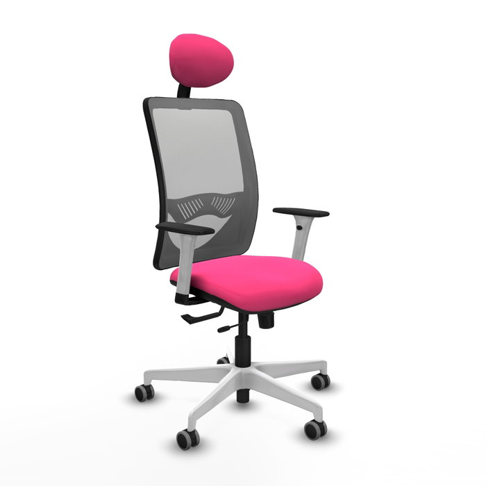 PIQUERAS Y CRESPO Silla de oficina Zulema Rosa y Gris PIQUERAS Y CRESPO Silla de oficina Zulema Rosa y Gris