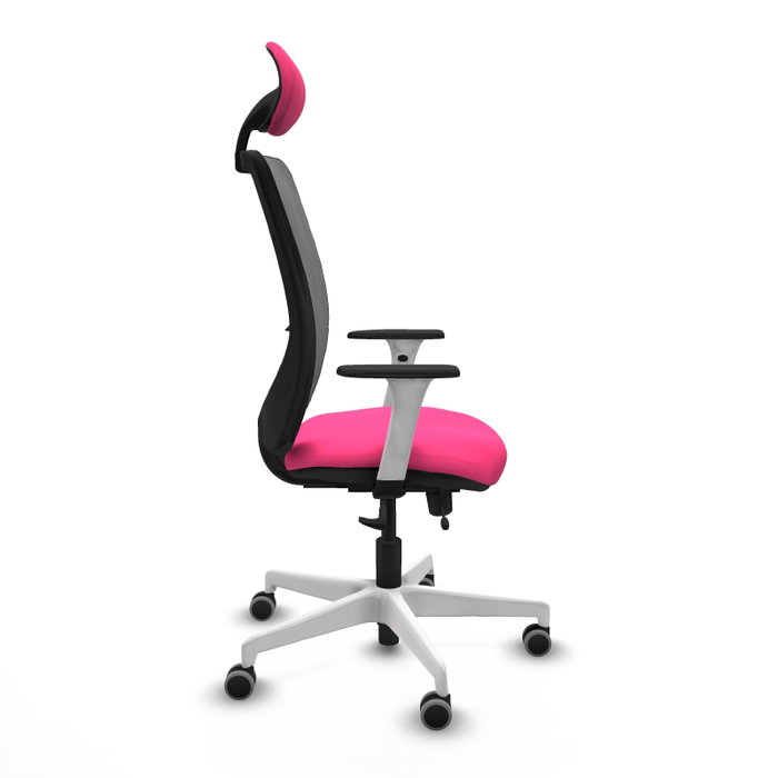 PIQUERAS Y CRESPO Silla de oficina Zulema Rosa y Gris PIQUERAS Y CRESPO Silla de oficina Zulema Rosa y Gris