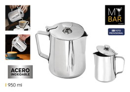My Bar Tetera-Lechera Acero Inoxidable 950ml Con 10mm Grosor (6 Unidades)