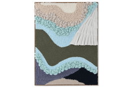 DKD Home Decor Cuadro Abstracto 3D Multicolor y Beige 60x80 cm