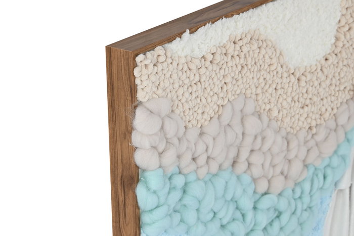 DKD Home Decor Cuadro Abstracto 3D Multicolor y Beige 60x80 cm